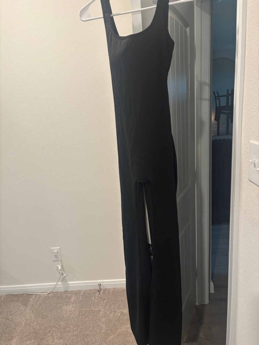 Sleek Black Scoop-Neck Women's Jumpsuit